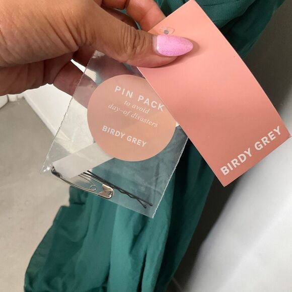 Birdy Grey Laurie Bridesmaid Dress in Emerald - Picture 5 of 8